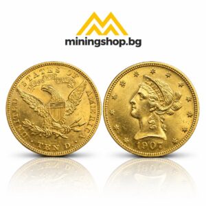 Златна Монета 10 Американски Долара Liberty Head | 16.72гр. | 21.6кр. | 1907г. |